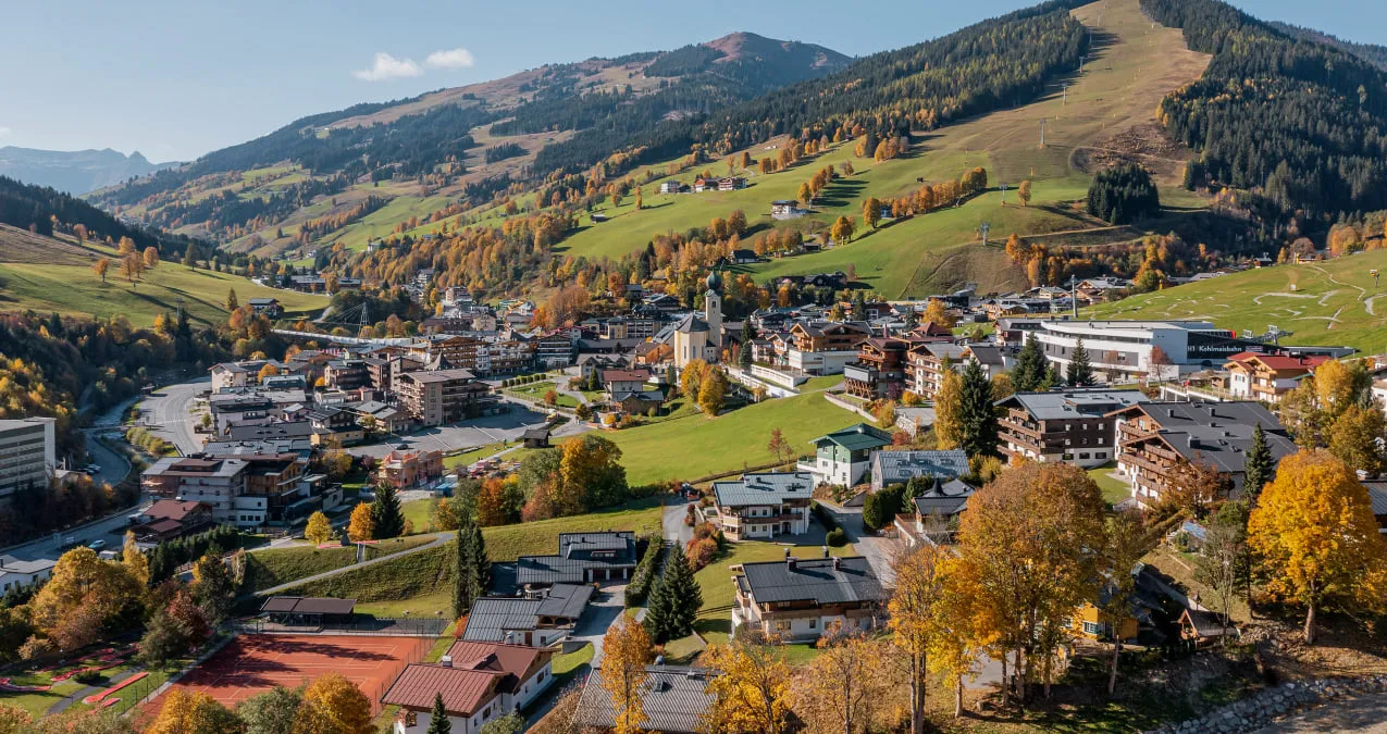 Autumn landscape in Saalbach Hinterglemm